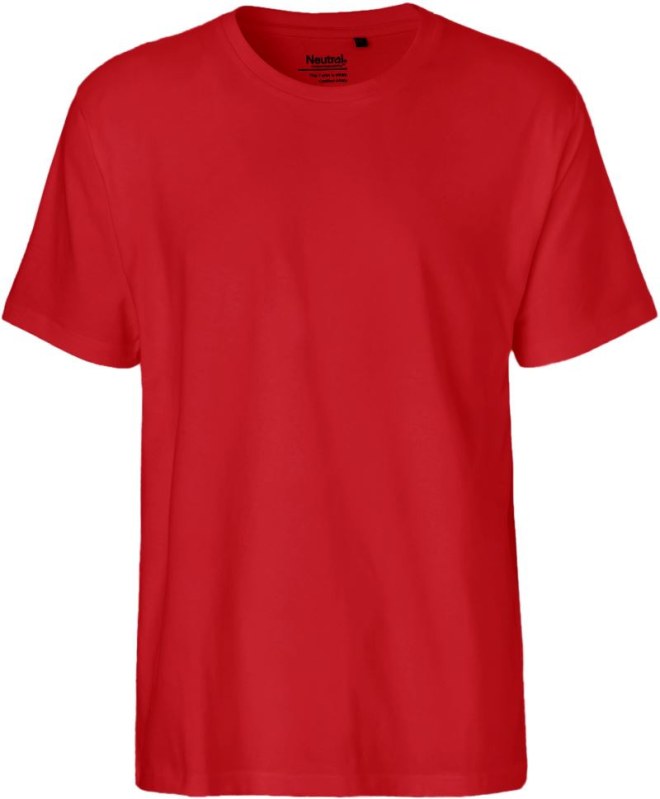 Neutral O 60001 Pánské tričko z těžké bio bavlny 77.6001 red
