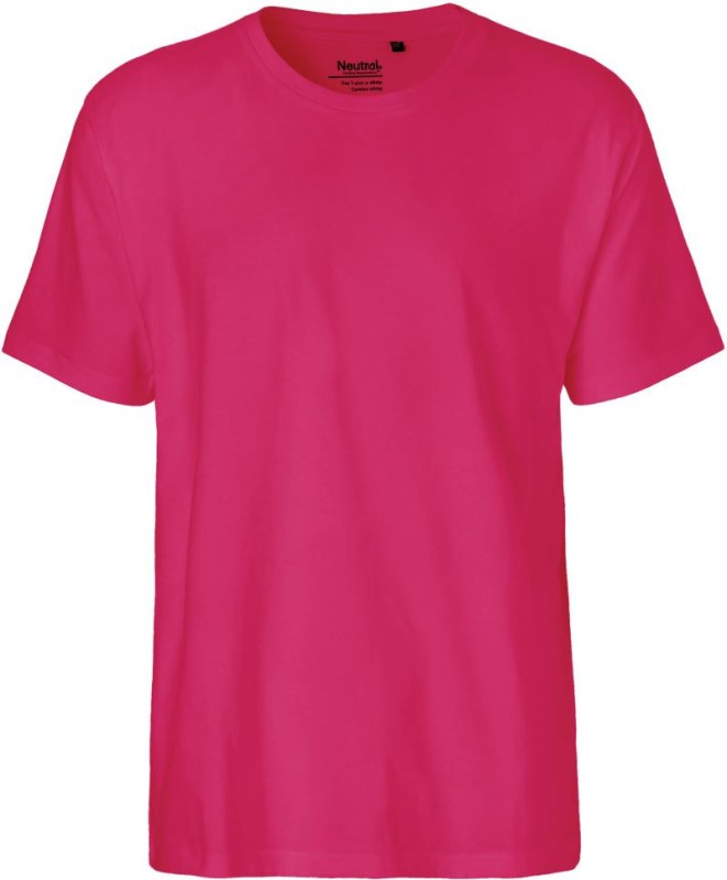 Neutral O 60001 Pánské tričko z těžké bio bavlny 77.6001 pink