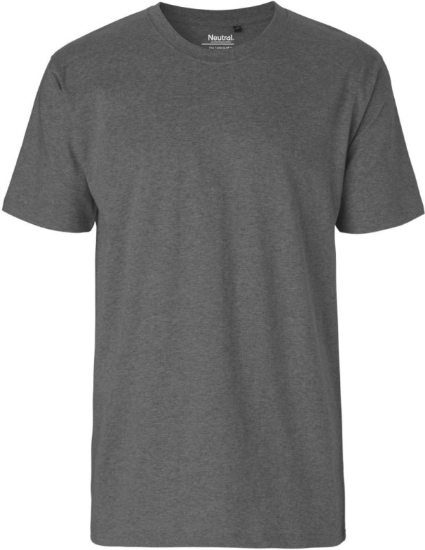 Neutral O 60001 Pánské tričko z těžké bio bavlny 77.6001 dark heather