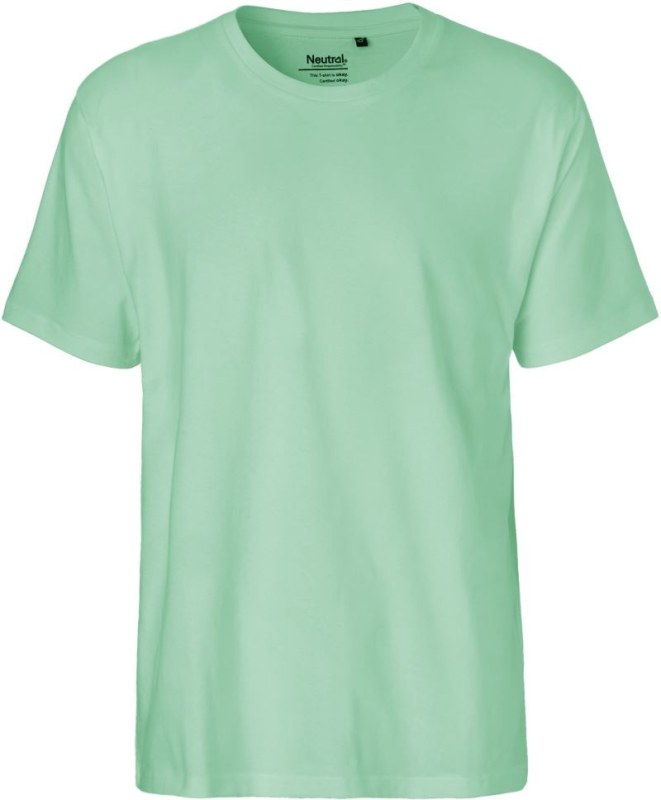 Neutral O 60001 Pánské tričko z těžké bio bavlny 77.6001 dusty mint