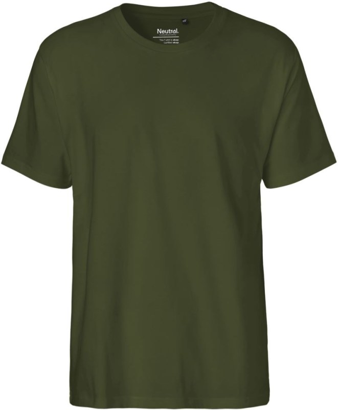 Neutral O 60001 Pánské tričko z těžké bio bavlny 77.6001 military