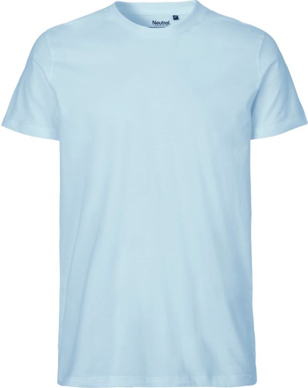 Neutral O 61001 Pánské tričko z bio bavlny 77.6101 light blue