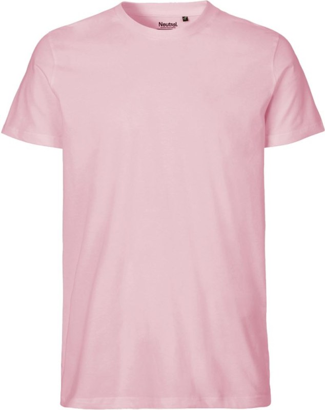 Neutral O 61001 Pánské tričko z bio bavlny 77.6101 light pink