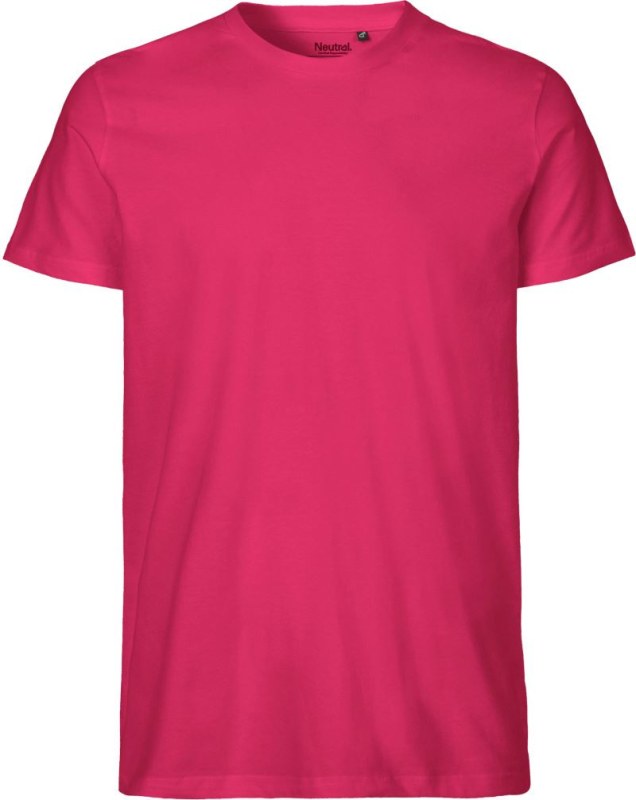 Neutral O 61001 Pánské tričko z bio bavlny 77.6101 pink
