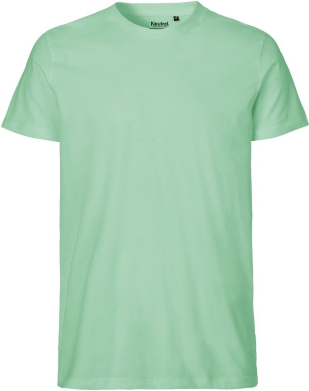 Neutral O 61001 Pánské tričko z&nbsp;bio bavlny 77.6101 dusty mint - Pánské oblečení trička