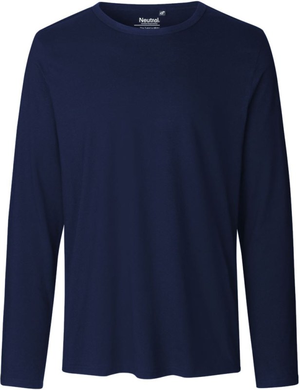 Neutral O 61050 Pánské tričko s dlouhým rukávem 77.6150 navy