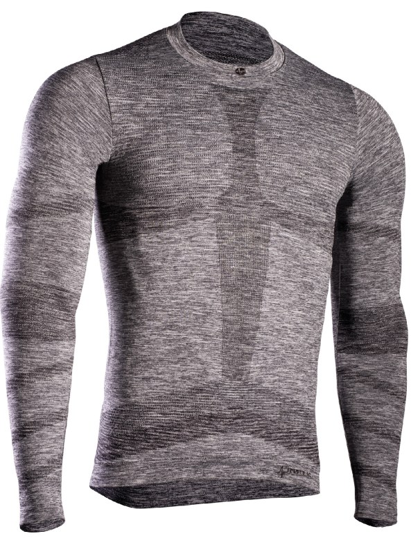 Pánské termo triko s dlouhým rukávem IRON-IC (fleece) - šedá Barva: Šedá-IRN, Velikost