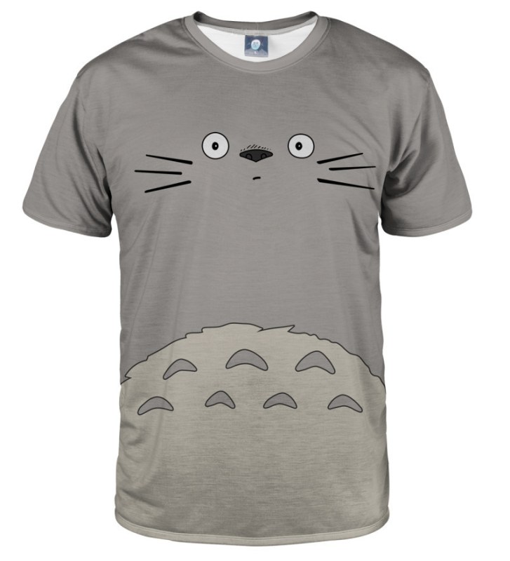 Aloha From Deer Totoro Tričko TSH AFD940 Grey - Pánské oblečení trička