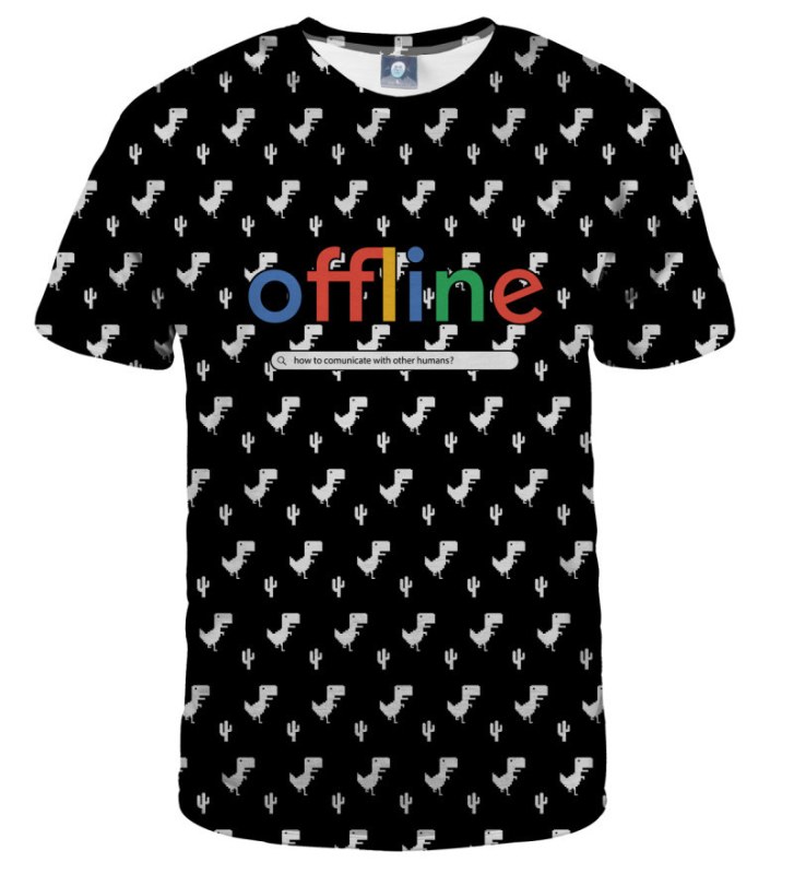 Aloha From Deer Offline Tričko TSH AFD909 Black - Pánské oblečení trička