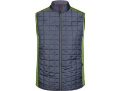 Daiber JN 740 Pánská pletená hybridní vesta 02.0740 kiwi melange/anthracite melange