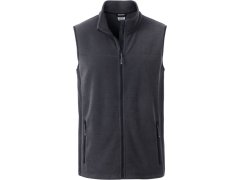 Daiber JN 856 Pánská pracovní fleecová vesta - Strong 02.0856 carbon/black