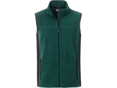 Daiber JN 856 Pánská pracovní fleecová vesta - Strong 02.0856 dark green/black