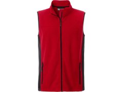 Daiber JN 856 Pánská pracovní fleecová vesta - Strong 02.0856 red/black