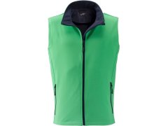 Daiber JN 1128 Pánská 2-vrstvá promo softshellová vesta 02.1128 green/navy