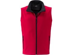 Daiber JN 1128 Pánská 2-vrstvá promo softshellová vesta 02.1128 red/black