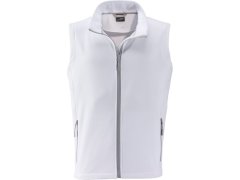 Daiber JN 1128 Pánská 2-vrstvá promo softshellová vesta 02.1128 white/white