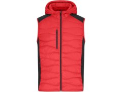 Daiber JN 1328 Pánská strečová fleecová vesta 02.1328 red/black
