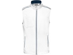 WK WK 6148 Pánská vesta "Day-to-Day" 20.6148 white/navy