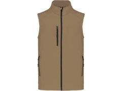 Kariban K 403 Pánská 3-vrstvá softshellová vesta 20.K403 camel