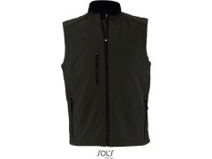 SOL´S Rallye Men Pánská 3-vrstvá softshellová vesta 25.6601 black
