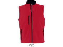 SOL´S Rallye Men Pánská 3-vrstvá softshellová vesta 25.6601 pepper red