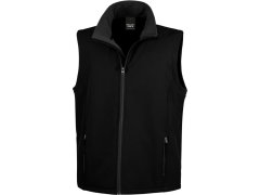 Result R 232M Pánská 2-vrstvá softshell vesta "Printable" 30.232M black/black