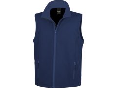 Result R 232M Pánská 2-vrstvá softshell vesta "Printable" 30.232M navy/navy