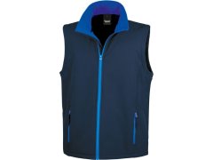 Result R 232M Pánská 2-vrstvá softshell vesta "Printable" 30.232M navy/royal