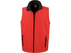 Result R 232M Pánská 2-vrstvá softshell vesta "Printable" 30.232M red/black