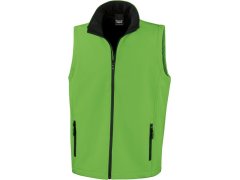 Result R 232M Pánská 2-vrstvá softshell vesta "Printable" 30.232M vivid green/black