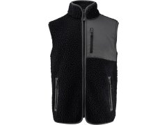 James Harvest Kingsley Fleece Vest Men Pánská fleecová vesta Sherpa "Two-Tone" 62.1501 black