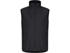 Clique Classic Softshell Vest M Pánská 3-vrstvá softshellová vesta 67.0911 black