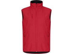 Clique Classic Softshell Vest M Pánská 3-vrstvá softshellová vesta 67.0911 red