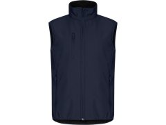 Clique Classic Softshell Vest M Pánská 3-vrstvá softshellová vesta 67.0911 dark navy
