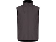 Clique Classic Softshell Vest M Pánská 3-vrstvá softshellová vesta 67.0911 dark grey