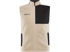 Craft Corporate ADV Pile Fleece Vest M Pánská fleecová vesta Sherpa 81.3810 ecru/black