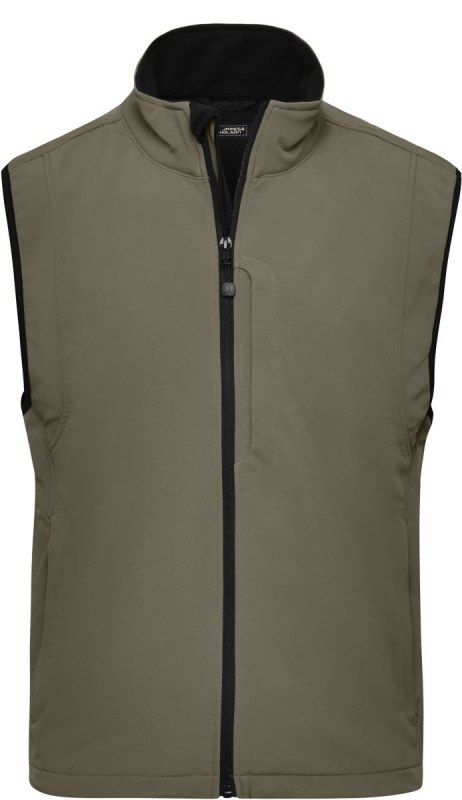 Daiber JN 136 Pánská 3-vrstvá softshellová vesta 02.0136 olive - Pánské oblečení vesty