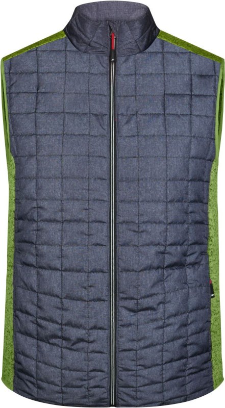 Daiber JN 740 Pánská pletená hybridní vesta 02.0740 kiwi melange/anthracite melange