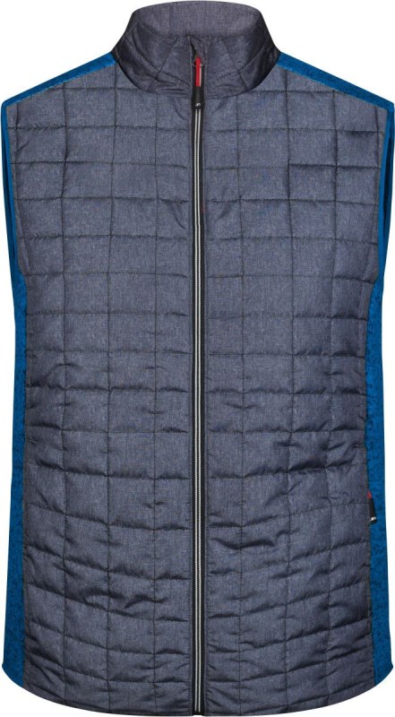Daiber JN 740 Pánská pletená hybridní vesta 02.0740 royal melange/anthracite melange