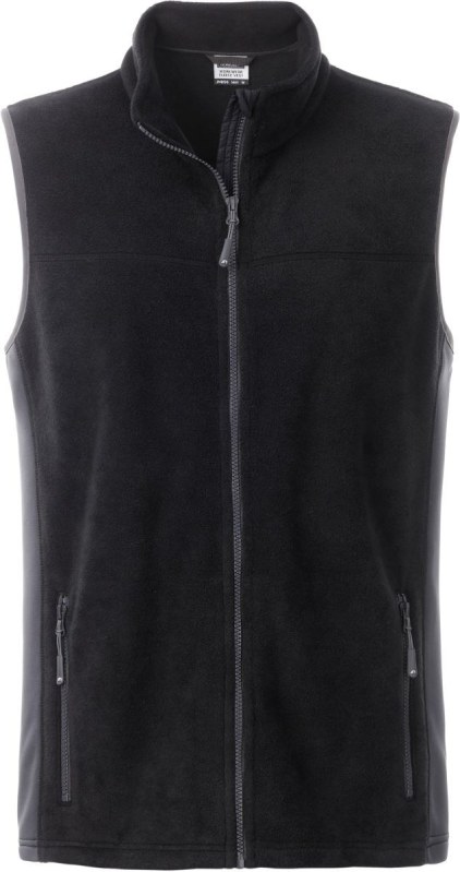 Daiber JN 856 Pánská pracovní fleecová vesta - Strong 02.0856 black/carbon