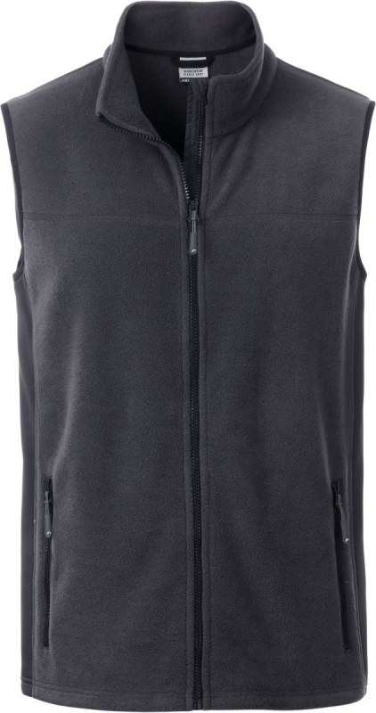 Daiber JN 856 Pánská pracovní fleecová vesta - Strong 02.0856 carbon/black