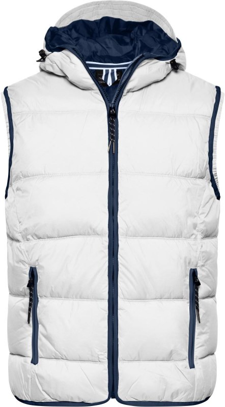 Daiber JN 1076 Pánská vesta "Maritim" 02.1076 white/navy