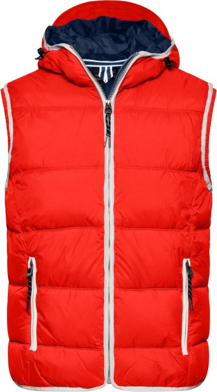 Daiber JN 1076 Pánská vesta "Maritim" 02.1076 red/white