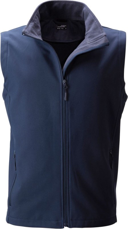 Daiber JN 1128 Pánská 2-vrstvá promo softshellová vesta 02.1128 navy/navy