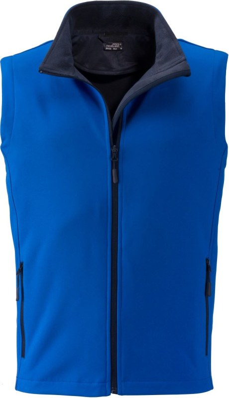 Daiber JN 1128 Pánská 2-vrstvá promo softshellová vesta 02.1128 nautic blue/navy - Pánské oblečení vesty