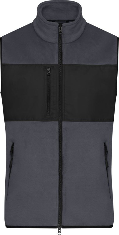 Daiber JN 1310 Pánská fleecová vesta 02.1310 carbon/black