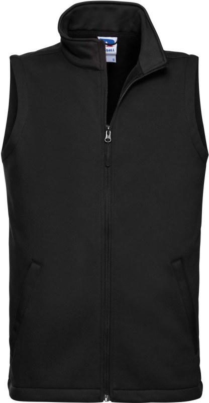 Russell Athletic 041M Pánská 2-vrstvá smart softshellová vesta 10.041M black