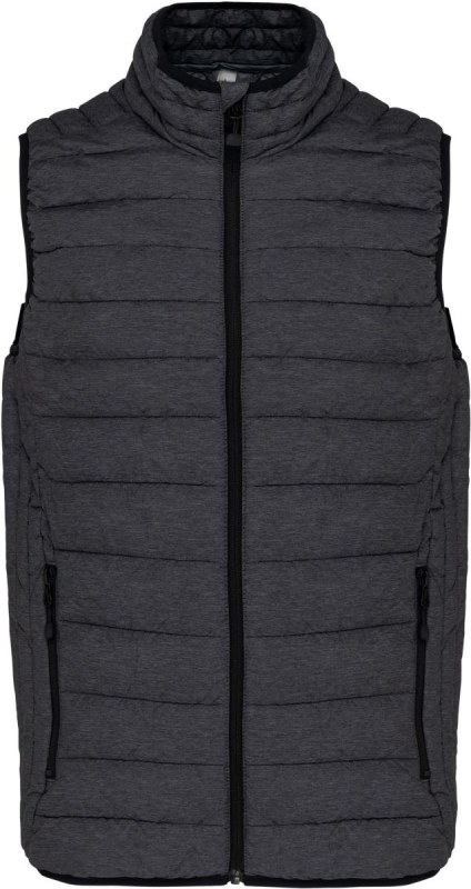 Kariban K 6113 Pánská lehká vesta 20.6113 marl dark grey