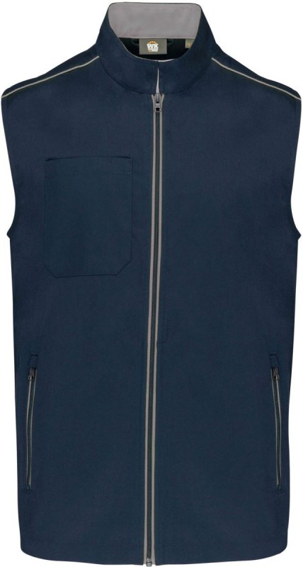 WK WK 6148 Pánská vesta "Day-to-Day" 20.6148 navy/silver - Pánské oblečení vesty