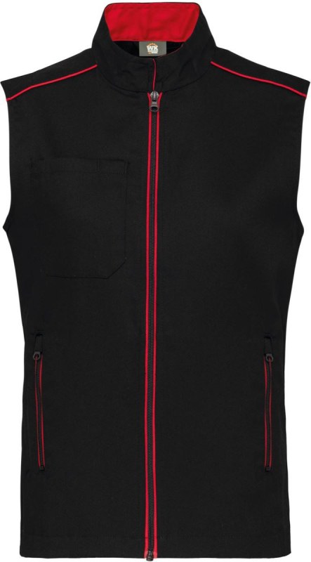 WK WK 6148 Pánská vesta "Day-to-Day" 20.6148 black/red